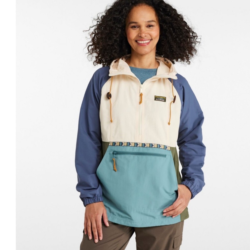 Women's Mountain Classic Anorak, Multi-Color Hooded  jacket XL - Picture 2 of 4